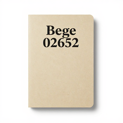 Notebook Vintage Bege 02652