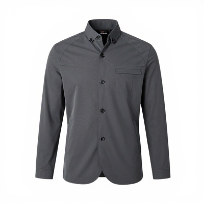 Jaqueta Moderno Cinza 03760