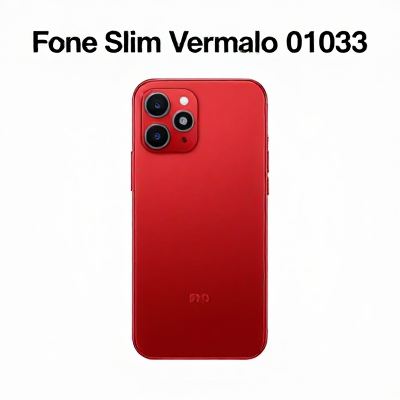 Fone Slim Vermelho 01033