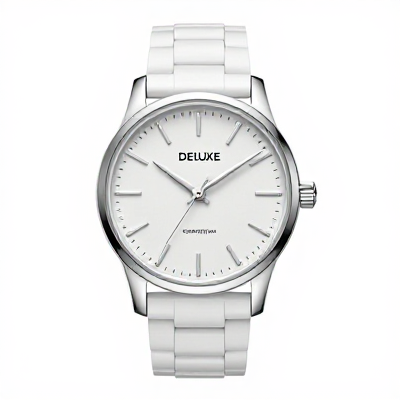 Relógio Deluxe Branco 00112