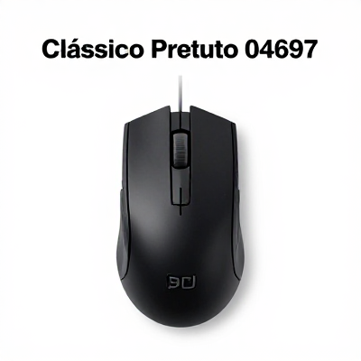 Mouse Clássico Preto 04697