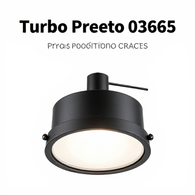 Luminária Turbo Preto 03665