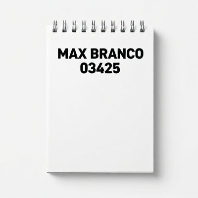 Notebook Max Branco 03425