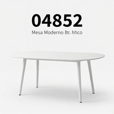 Mesa Moderno Branco 04852
