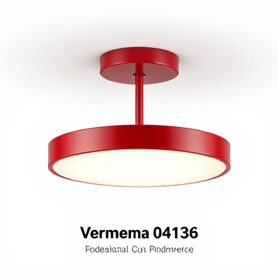 Luminária Moderno Vermelho 04136