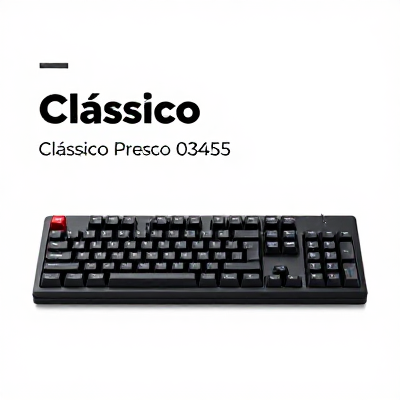Teclado Clássico Preto 03455