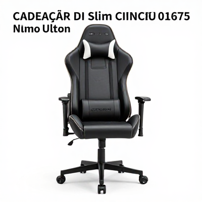 Cadeira Gamer Slim Cinza 01675