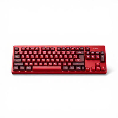 Teclado Compacto Vermelho 04334
