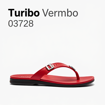 Chinelo Turbo Vermelho 03728
