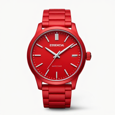 Relógio Essencial Vermelho 00548