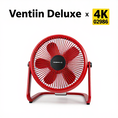 Ventilador Deluxe Vermelho 02986