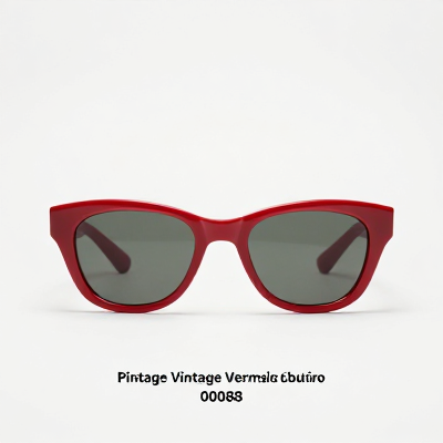Óculos Vintage Vermelho 00088