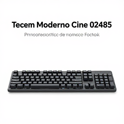 Teclado Moderno Cinza 02485
