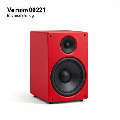 Caixa de Som Moderno Vermelho 00221