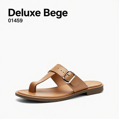 Chinelo Deluxe Bege 01459