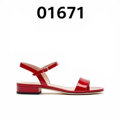 Sandália Moderno Vermelho 01671