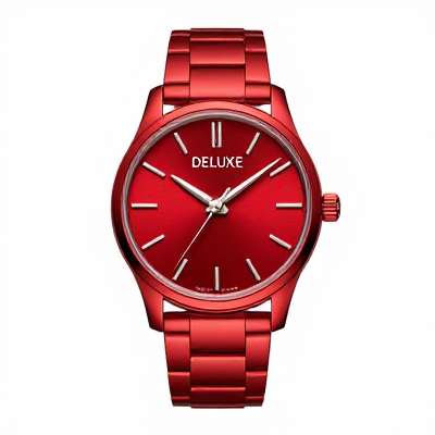 Relógio Deluxe Vermelho 02843