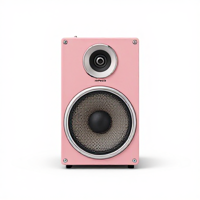 Caixa de Som Vintage Rosa 04955
