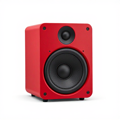 Caixa de Som Moderno Vermelho 04396