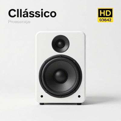 Caixa de Som Clássico Branco 03642
