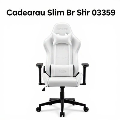 Cadeira Gamer Slim Branco 03359