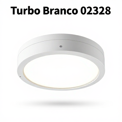 Luminária Turbo Branco 02328