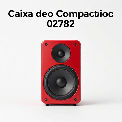 Caixa de Som Compacto Vermelho 02782