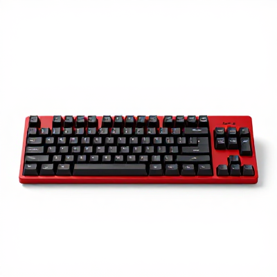 Teclado Moderno Vermelho 03490