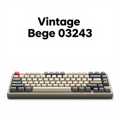 Teclado Vintage Bege 03243