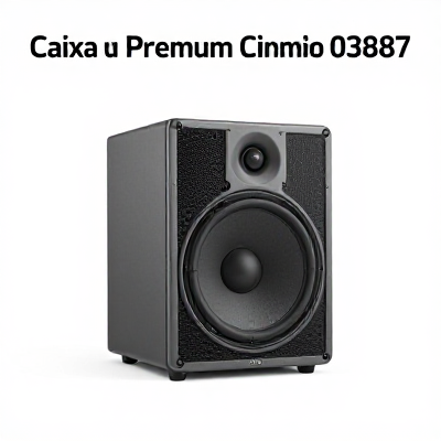 Caixa de Som Premium Cinza 03887