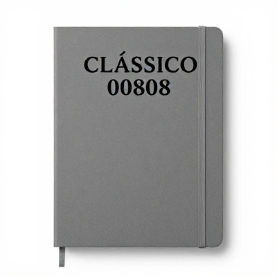 Notebook Clássico Cinza 00808