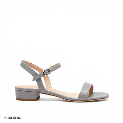 Sandália Slim Cinza 01659