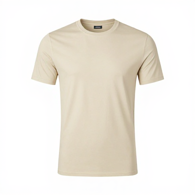 Camiseta Slim Bege 02064