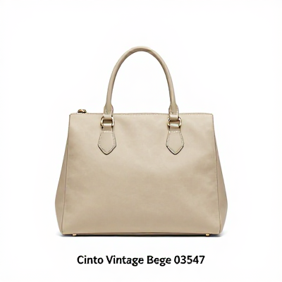 Cinto Vintage Bege 03547
