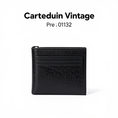 Carteira Vintage Preto 01132