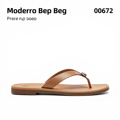 Chinelo Moderno Bege 00672