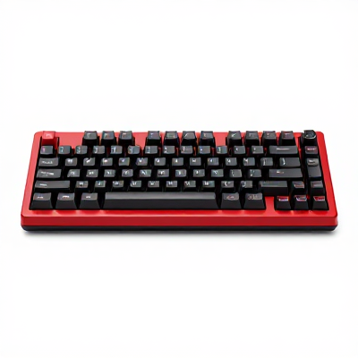 Teclado Vintage Vermelho 03223