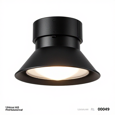 Luminária Compacto Preto 00049