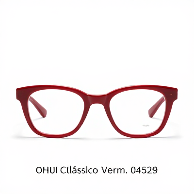 Óculos Clássico Vermelho 04529
