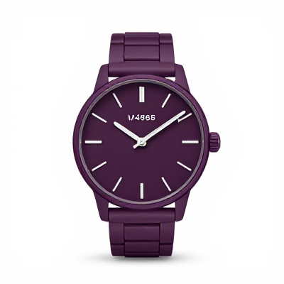 Relógio Moderno Roxo 04962