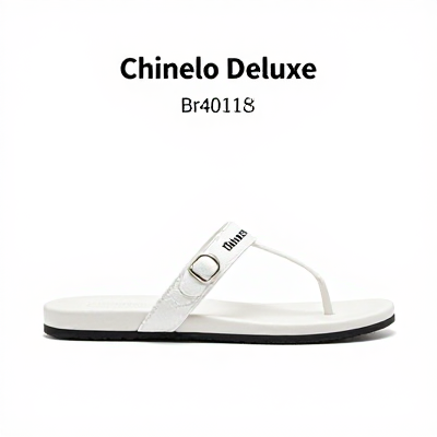 Chinelo Deluxe Branco 01418