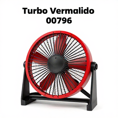 Ventilador Turbo Vermelho 00796