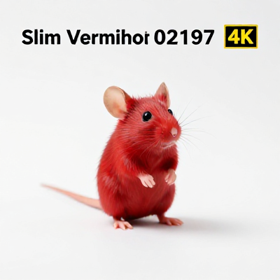 Mouse Slim Vermelho 02197